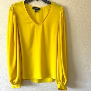 Yellow long sleeve blouse
